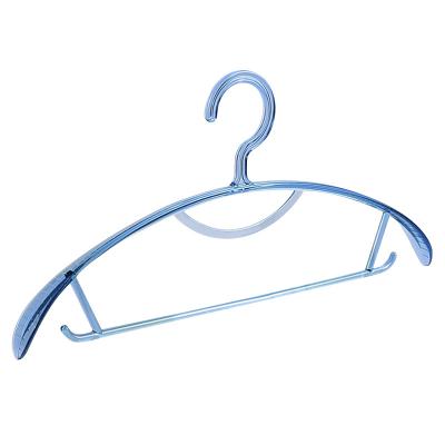 China 2021 Hangers plastic recyle flexible thin hangers non slip for clothes laundry plastic hangers for sale