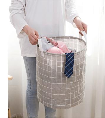 China Foldable Wood-like Collapsible Laundry Special Reused Waterproof Dirty Clothes Hamper for sale