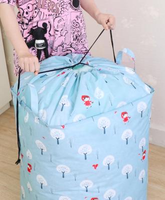 China Sustainable Fast Delivery Foldable Nonwoven Canvas Fabric Quilt Bag Underbed Storage Bag for sale