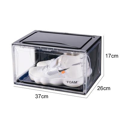 China Outdoor Modern Shoe Box Shoe Rack Cabinet Modern Acrylic Plastic Storage Storage Cabinet for sale