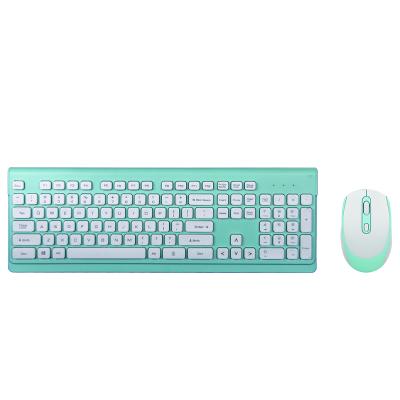 China Plug and play wireless combo wired mouse of 2.4GHz keyboard and mouse keyboard set for option for sale