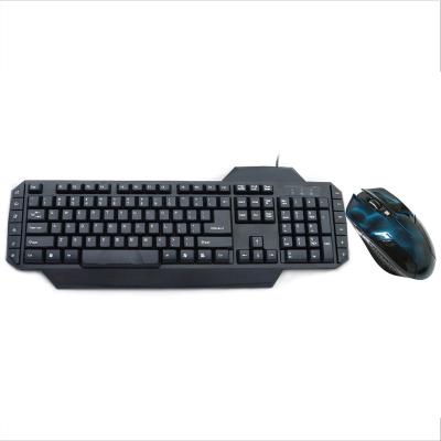 China Hot Selling Multimedia Gaming Keyboard And Mouse Combo , 6D Arabic Gaming Wireless Keyboard And Mouse Set For PC Gamer for sale