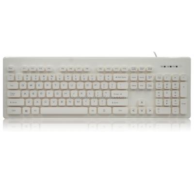 China Latest ERGONOMIC private mold for 100% waterproof washable keyboard, multi-color standard language washable keyboard for sale