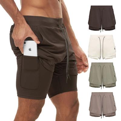 China Solid Color QUICK DRY Polyester Design Drawstring Design Mens Gym Sports 100% Breathable Shorts for sale