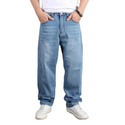 China Wholesale Fashion Casual Denim Pants Breathable Loose Stacked Cotton Jeans For Men for sale