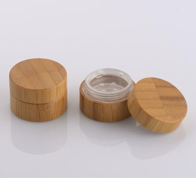 China Loose Powder Jar Buying Bamboo Powder Container for sale