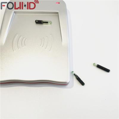 China 2.12*12MM Rfid NFC Tag Animal Embedded Passive Glass 13.56 MHz For Implantation for sale