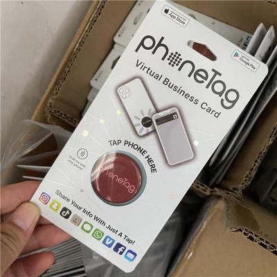 China Waterproof / Waterproof Custom Touchless Menu Nfc Epoxy Tag Sticker With Packaging for sale