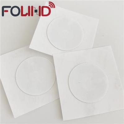 China Asset tracking custom size iso14443a 13.56mhz 34mm cheap rfid HF f08 wet inlay clear for wholesale for sale