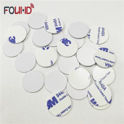 China Assets Tracking Hard 17MM Washable Waterproof PVC Rfid Nfc Coin Tag For Identification for sale