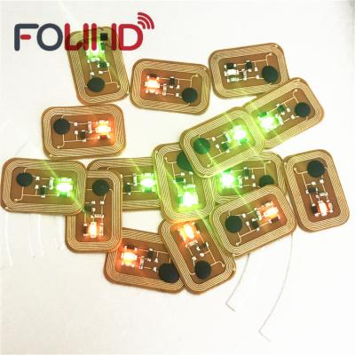 China Flash LED To Make You Special And Attractive 13.56mhz NFC Rewritable NFC Chip Built In Strong Flash Led Nail Light Sticker for sale