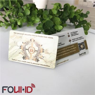 China 2019 hot selling iso14443a 13.56mhz aluminum contactless waterproof/waterproof rfid blocking with double side printing for sale