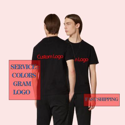 China Anti-Wrinkle Mens Short Sleeve 140 Gsm Cotton Wholesale T Shirt Men's T-shirts Custom Embroidered for sale