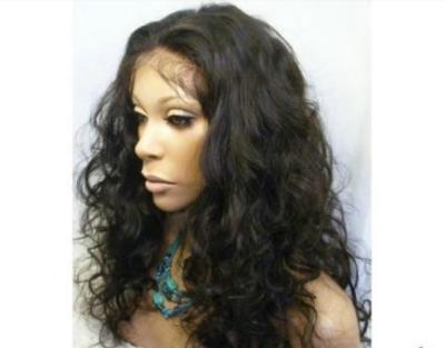 China Cabelo humano Front Lace Wigs Kinky Curly da densidade 150% com cabelo do bebê à venda