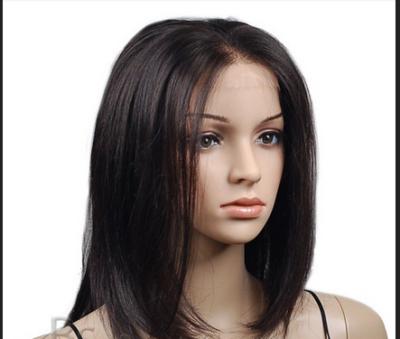 China Perucas retas de Remy Human Hair Front Lace com cabelo do bebê ao redor à venda