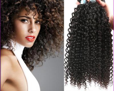 China Keine verschüttenden Fade Brazilian Curly Human Hair-Erweiterungen mit natürlicher Haar-Linie zu verkaufen