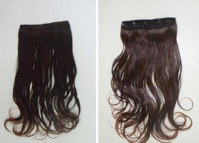 China Smooth Brown #8 Clip In Hair Extension Malaysian Virgin Remy Hair for sale