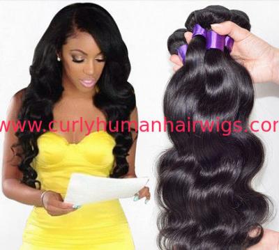 China Fashion 6A 100% Peruvian Virgin Hair Straight Peruvian Hair Bundles Black 18 Inch for sale