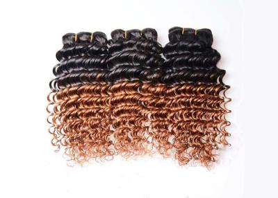 Chine Vague profonde deux Tone Ombre Hair Extensions 1b/30 de cheveux brésiliens de Vierge d'Ombre à vendre