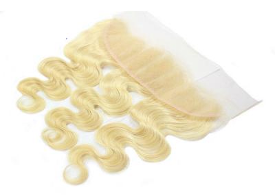 Chine Vague blonde de corps de couleur de cheveux suisses de Humanlace Front Lace Human Hair Wigs de 4 pouces à vendre