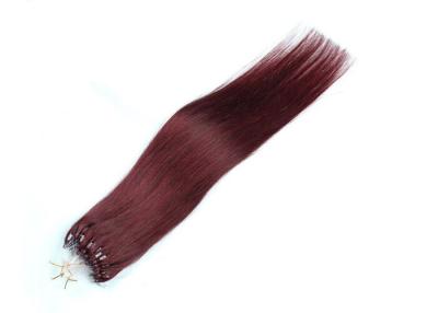 China Natuurlijke Kleurenmicro Ring Cambodian Virgin Hair, Zijdeachtig Remy Straight Hair Weave Te koop