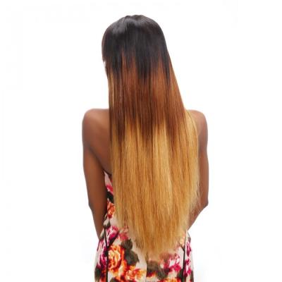 Chine 9A évaluent trois paquets brésiliens de cheveux droits de Tone Ombre Human Hair Extensions à vendre