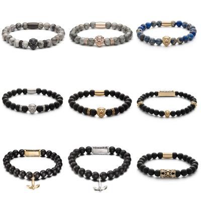 China Customized Men Jewelry Stainless Steel Handmade Beads Bracelets for sale