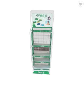 China Custom Quality Stainless Steel Sheet Metal Supermarket Display Rack for sale