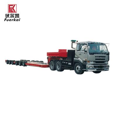 China Heavy Duty 40FT 3 Axle Truck Skeleton Platform Rig Semi Trailer For Sale for sale