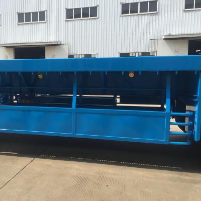 China Low Price High Quality 3 Axle 40Ton Truck Trailer 40ft New Flat Bed Flatbed Container Truck Trailer Semi for sale