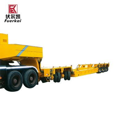 China Heavy Duty Truck Trailer Multi Axle Gooseneck Lowboy Modular Trailer Lift Hauler for sale