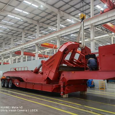 China Special Truck Trailer Vehicle 3 Axle Wind Turbines Turbine Blade Carrier Trailer For Wind Power Equipment for sale