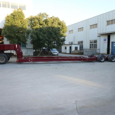 China Truck Trailer Factory 3 Axles Lowbed Truck Semi Traile Semi Trailer Low Bed For Sale for sale