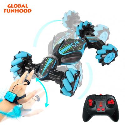 China Global Funhood GW124 RC model rc car twist rc car hand gesture control double sided stunt car for sale