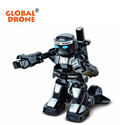 China Radio Control Toy Global Drone 777-615 LED Lights Sound Robot 2.4GHz Mini Effect Battle RC Robot Fighting Toys for sale