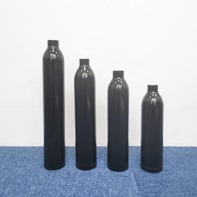 China Durable BEYIWOD Black Small Paintball Air Tank Aluminum Cylinders With Regulators for sale