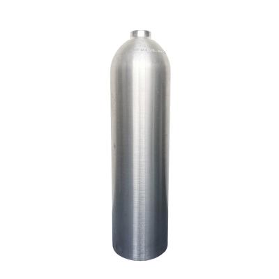 China New china O2 supplier 3000psi 3300psi 11.1L 12L aluminum cylinder scuba diving tank with Yoke/DIN valve price for sale