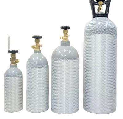 China Aluminum Cylinder 2.5lb 5lbs 10lb 15lb 20lb 35lb 40lb CO2 Gas Tank Medical/Beverage New CO2 Cylinder Price Factory for sale