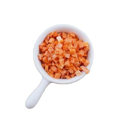 China FD Dry Frozen Dried Carrot Dies 5*5mm Dehydrated Frozen Dried Carrot Cube for sale