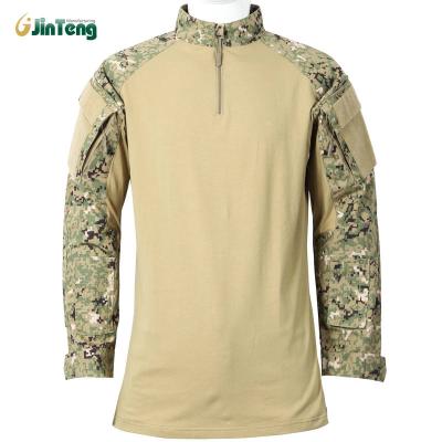 China Breathable Camouflage Tactical Army Suit Frog Military Uniform With Knee Pad for sale