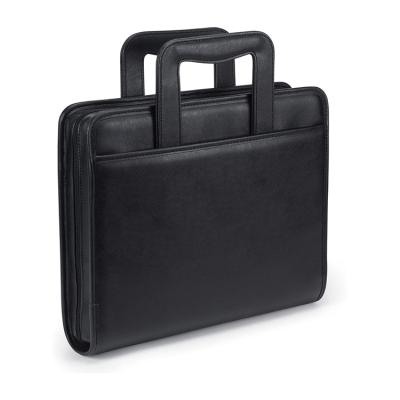 China Business/Interview/Meeting/Professional Office/School Zipper etc. 3 Ring Binder Padfolio with retractable handles for sale