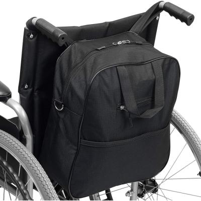 China Custom Durable Waterproof PVC Lined Polyester Wheelchair Shopping Bag for sale