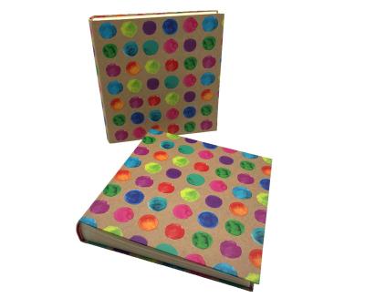 China Kraft Paper Classic Custom Printed Kraft Paper Cover Perfect Binding Notebook for sale