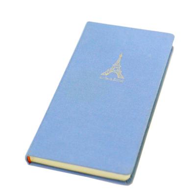 China Custom Printed Hot Stamping Size Cloth Hardcover Flat Lay Notebook for sale