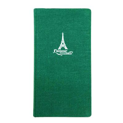 China Custom Hardcover Cloth and Hardcover Pocket Journal Canvas Notebook for sale