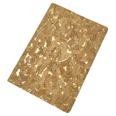 China Soft Cover A5 Soft Cover PU Oak Foil Custom Logo Eco-Friendly Stamp Paper Leather Notebook for sale