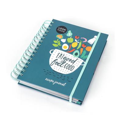 China Hardcover Book CMYK Printing and Cover Journal Spiral Binding Coated Paper Notebook for sale