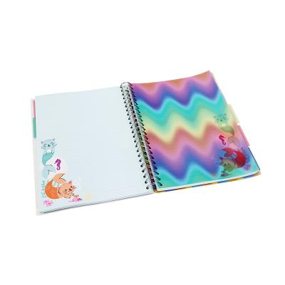 China Eco-Friendly Handmade Wholesale Customized PP Material Eco-Friendly Hardcover Spiral Binding Notebook for sale