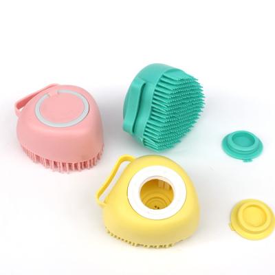 China Sustainable Success Pet Amazon Hair Grooming Mold Floating Slicker Brush for Cats and Dogs Pet Massage Bathing Silicone Brush for sale