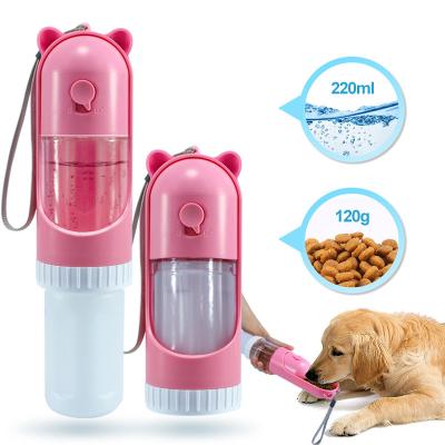 China Viable 2 in 1 Dog Water Bottle Cat Accessories Pet Supplies with Poop Shovel and Poop Bags Dogs Pets Driver Portable Drinking Bowl for sale